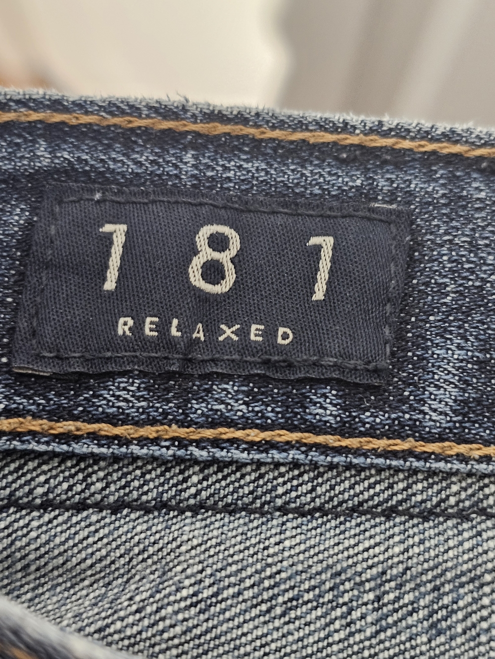 Lucky Brand 181 Relaxed Straight Jeans Mens W34 L34 Lot of 2 Blue Distressed - Picture 13 of 16